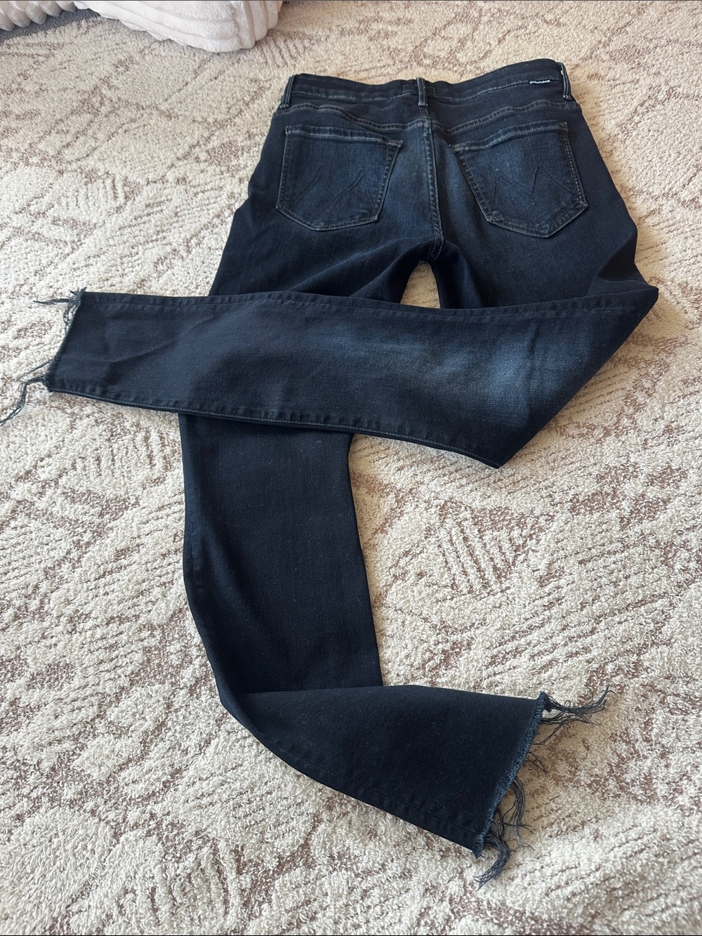 MOTHER The Hustler Ankle Fray High Rise Cast Call Jeans 26